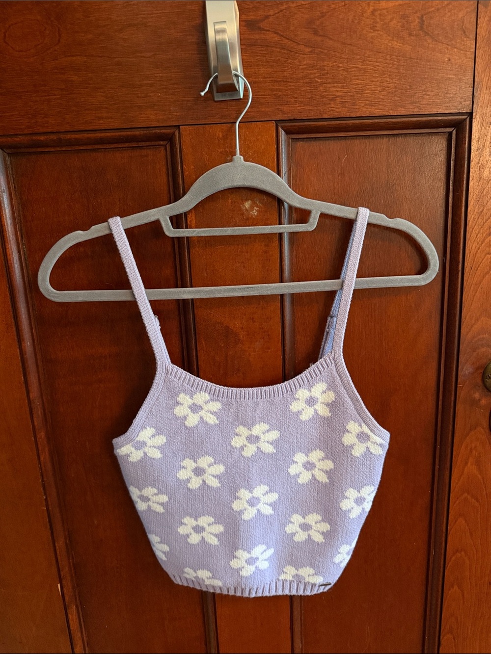 Hollister Lavender Floral Knit Camisole